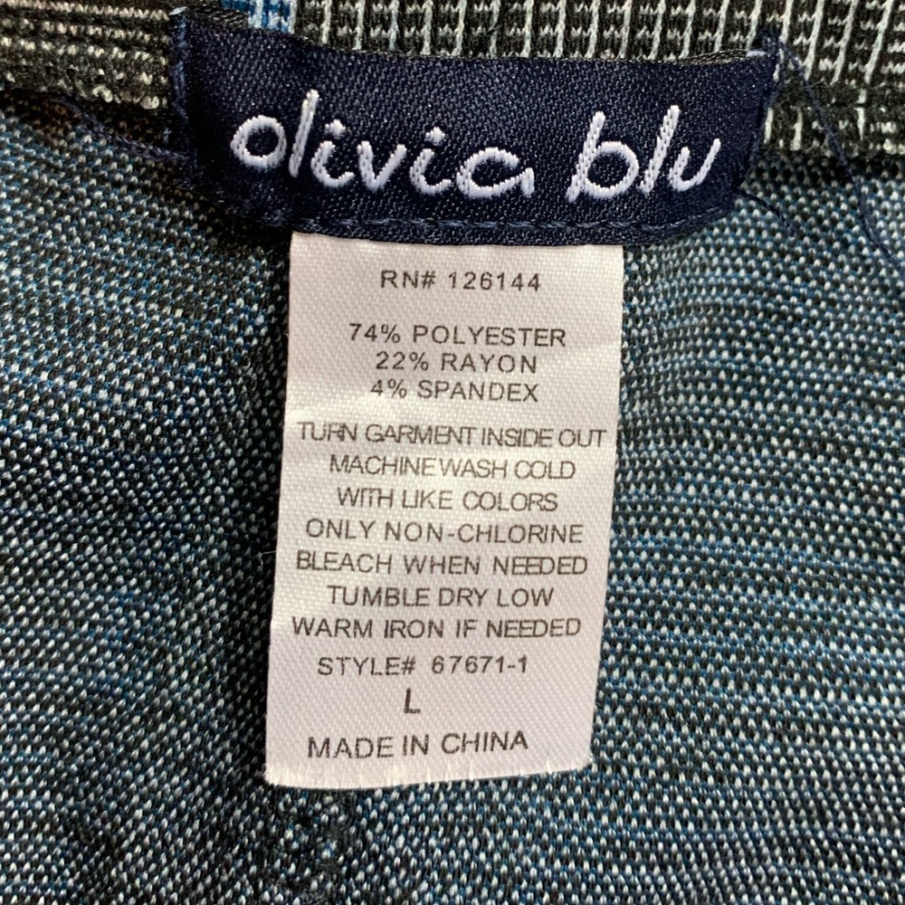 Olivia Blu Squared Pencil Skirt - Picture 3 of 4